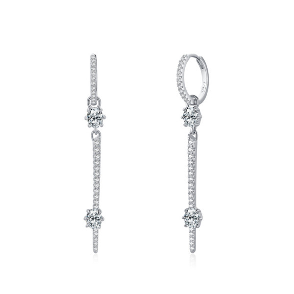 Wholesale Silver Hoop Earrings | Fashion 18k Gold Women 925 Sterling Silver Earrings