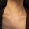 Wholesale 925 Silver Charm Necklace | Fashion Light Luxury Zircon Necklace For Women
