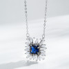 Collana di lusso leggera all'ingrosso con zirconi e temperamento alla moda | Collana in argento 925 per ragazze