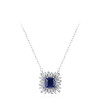 Collana di lusso leggera all'ingrosso con zirconi e temperamento alla moda | Collana in argento 925 per ragazze