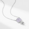 Collana con ciondolo a forma di lecca-lecca in argento, nuova moda | Collana con ciondolo in argento 925 stile Ins per donna