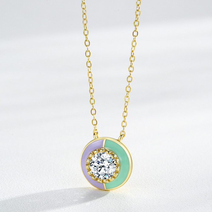 Produttori all'ingrosso di collana semplice in argento sterling 925 | Collana in argento placcato oro per donna