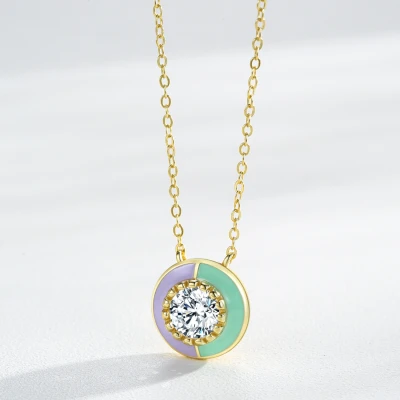 Manufacturers Wholesale 925 Sterling Silver Simple Necklace | Gold Plated Silver Necklace For Women