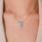 Wholesale Simple Silver Necklace Design | Exquisite Zircon Women's 925 Sterling Silver Necklace
