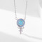Wholesale Simple Silver Necklace Design | Exquisite Zircon Women's 925 Sterling Silver Necklace