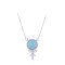Wholesale Simple Silver Necklace Design | Exquisite Zircon Women's 925 Sterling Silver Necklace