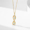 Customized 18k Gold Zircon Silver Pendant Necklace | 925 Sterling Silver Classic Necklace For Women