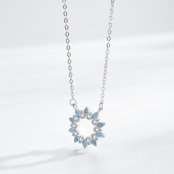 New Custom Womens Pendant Necklace | High Quality Zircon 925 Sterling Silver Necklace
