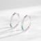 New Produce Simple Zircon Hoop Earrings | High End 925 Silver Earrings For Women