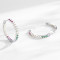 New Produce Simple Zircon Hoop Earrings | High End 925 Silver Earrings For Women