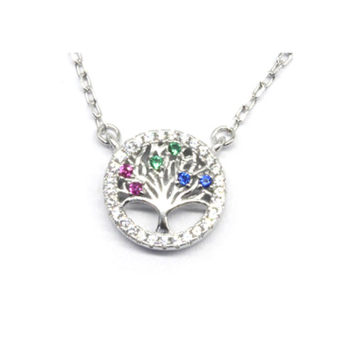 Collana con albero della vita in argento sterling 925, nuova di zecca | Collana in argento personalizzata per donna