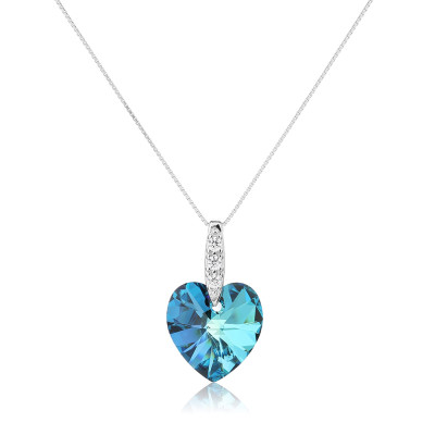 Hot Wholesale 925 Silver Crystal Necklace | Exquisite Zircon Rhinestone Luxury Necklace For Women