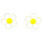 Wholesale Enamel Gold Plated Silver Earrings | Exquisite Flowers Womens Silver Stud Earrings