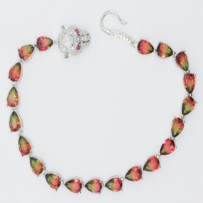 Hot Sale Elegant Luxury Zirconia Water Drop Bracelet | 925 Silver Bracelet For Women