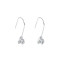 New 925 Sterling Silver Zircon Earrings | Exquisite Ladies Silver Drop Earrings