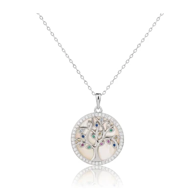 Wholesale 925 Sterling Silver Tree of Life Necklace | Exquisite Silver Necklace For Girls