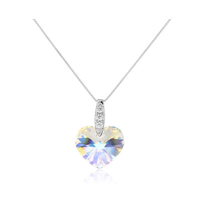 Hot Sale 925 Sterling Silver Crystal Necklace | Luxury Rhinestone Zircon Necklace for Women