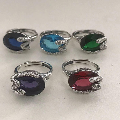 Customized Silver Rings for Women | Classic Glass Open Size Silver Engagement Ring