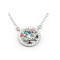 Customized Sterling Silver Tree Of Life Necklace | Classic Zircon Silver Necklace Design For Women