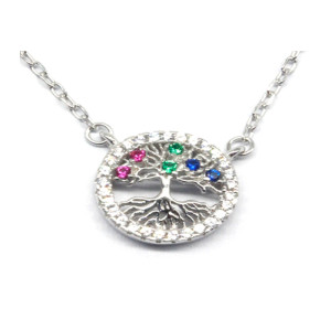 Collares de moda con el Árbol de la Vida en plata de ley 925 | Collares elegantes de lujo para mujer