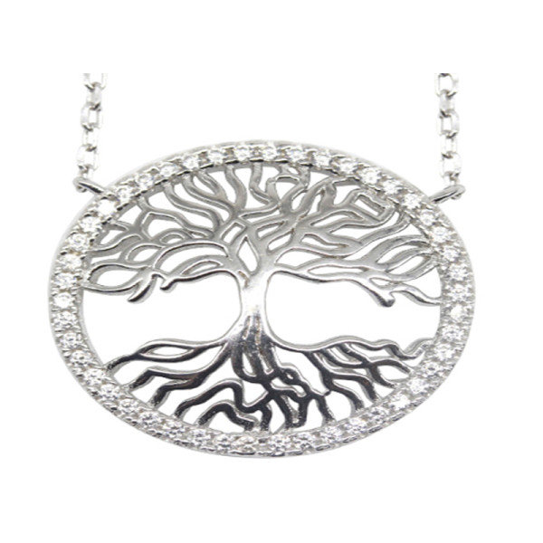 Collar de plata esterlina muy vendido | Joyería fina con el Árbol de la Vida en plata para mujer