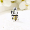 Colgante de circonita de moda al por mayor | Bonito colgante de conejo de plata 925 para mujer