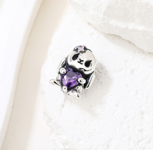 Ciondoli in argento sterling 925 all'ingrosso | Raffinati accessori con ciondolo a forma di coniglio in zircone per donna