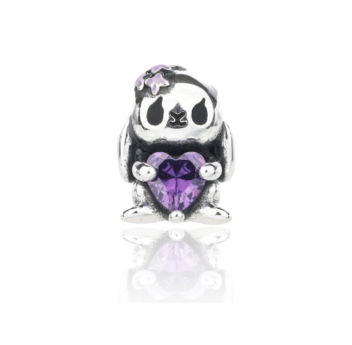 Ciondoli in argento sterling 925 all'ingrosso | Raffinati accessori con ciondolo a forma di coniglio in zircone per donna