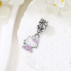 Ciondoli in argento sterling 925 all'ingrosso | Ciondoli Hello Kitty in argento con zirconi per donna