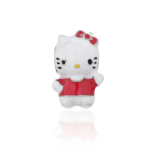 Ciondolo in argento stile hot all'ingrosso | Ciondoli semplici e carini in argento sterling 925 con Hello Kitty