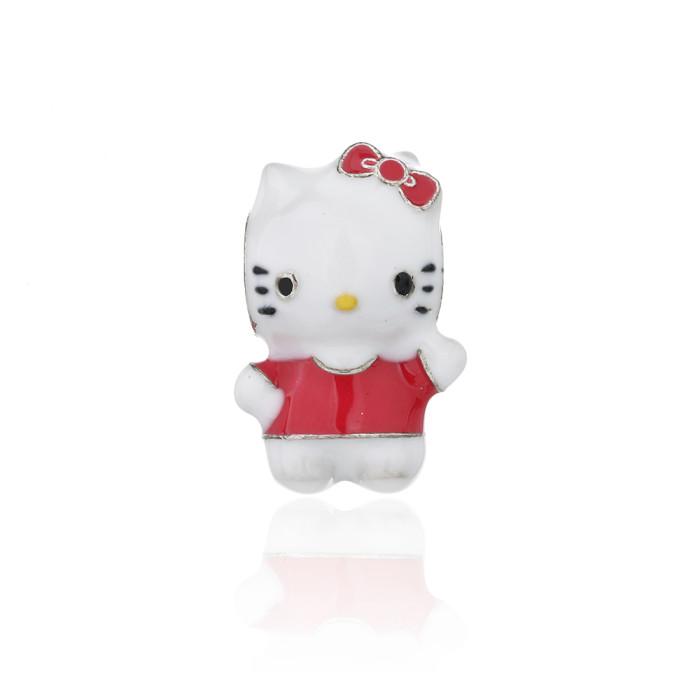 Ciondolo in argento stile hot all'ingrosso | Ciondoli semplici e carini in argento sterling 925 con Hello Kitty