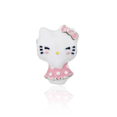 Pingente Hello Kitty de prata esterlina em promoção | Pingente moderno e estiloso para mulheres