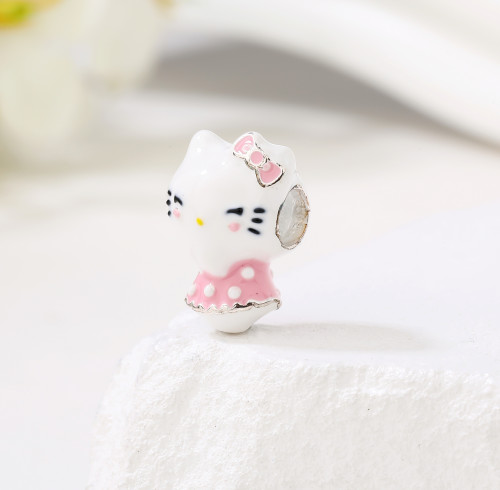 Ciondolo Hello Kitty in argento sterling molto venduto | Ciondolo alla moda in stile Ins per le donne