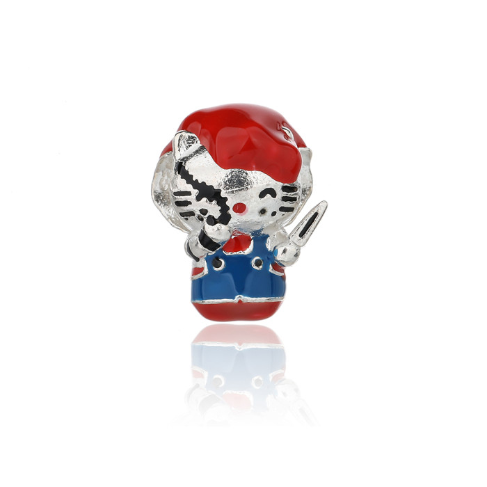 Colgantes de plata de ley 925 al por mayor | Colgante de plata de Hello Kitty, un regalo popular para niñas
