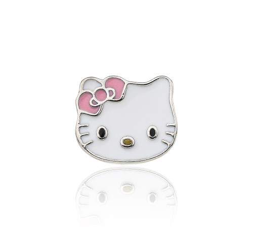 Ciondolo Hello Kitty personalizzato in argento sterling 925 | Eleganti e raffinati pendenti in argento per donna
