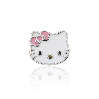 Ciondolo Hello Kitty personalizzato in argento sterling 925 | Eleganti e raffinati pendenti in argento per donna
