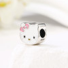 Ciondolo Hello Kitty personalizzato in argento sterling 925 | Eleganti e raffinati pendenti in argento per donna