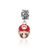 Customized Mario Personalized Silver Pendant | Fashion Classic 925 Sterling Silver Enamel Pendant