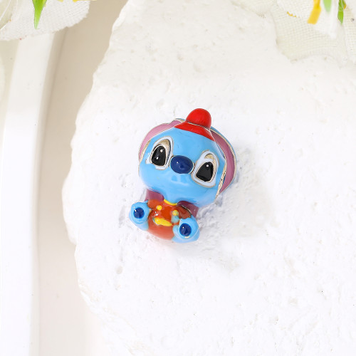 New Wholesale Stitch 925 Silver Pendant | Fashion Vintage Silver Enamel Pendant