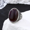 Hot Sale 925 Sterling Silver Rings Jewelry | Natural Stone Personalized Mens Rings