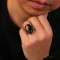 Factory Wholesale Men Silver Ring Jewelry | Fashion Retro opal Tiger Eye Stone Ring