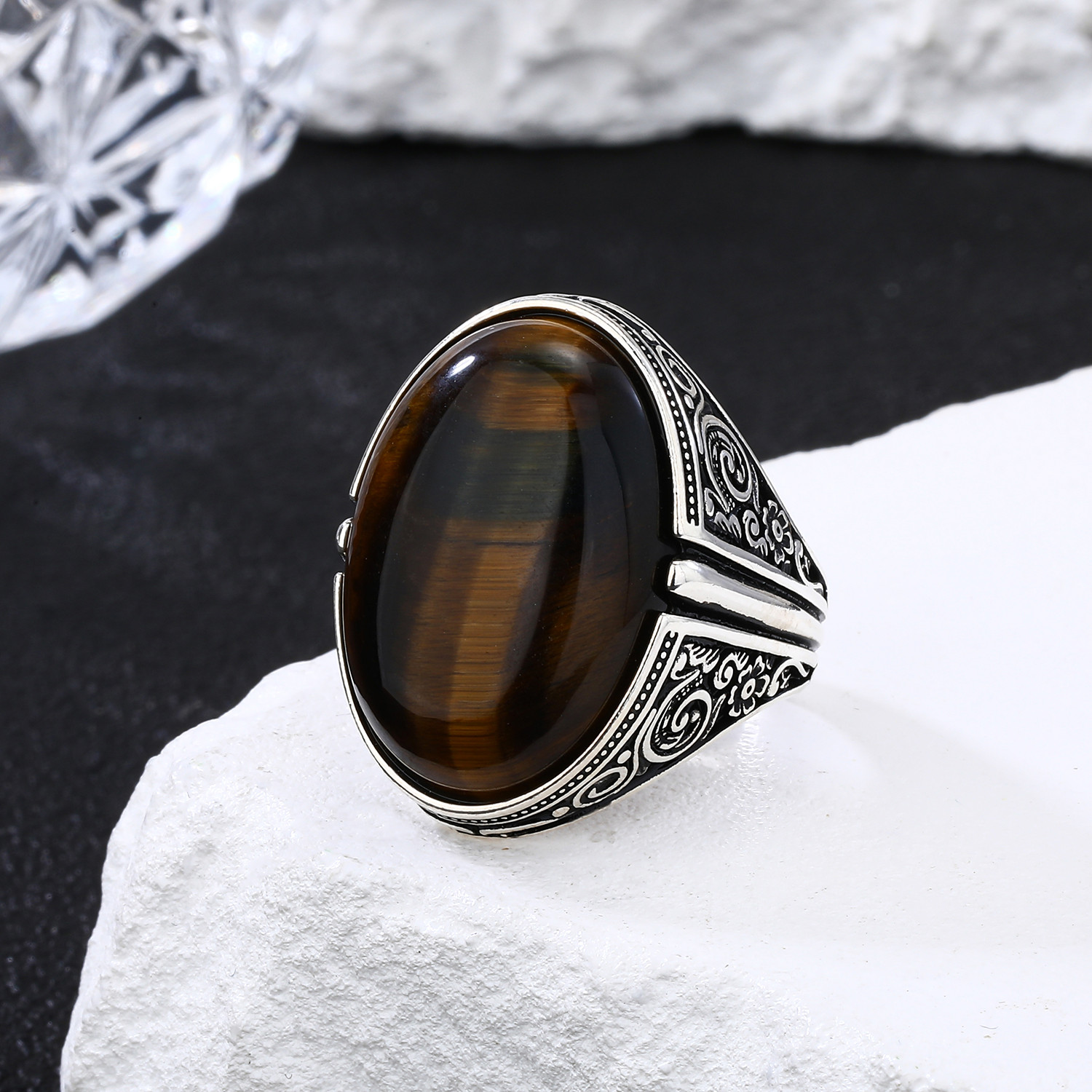 Tiger Eye Stone ring
