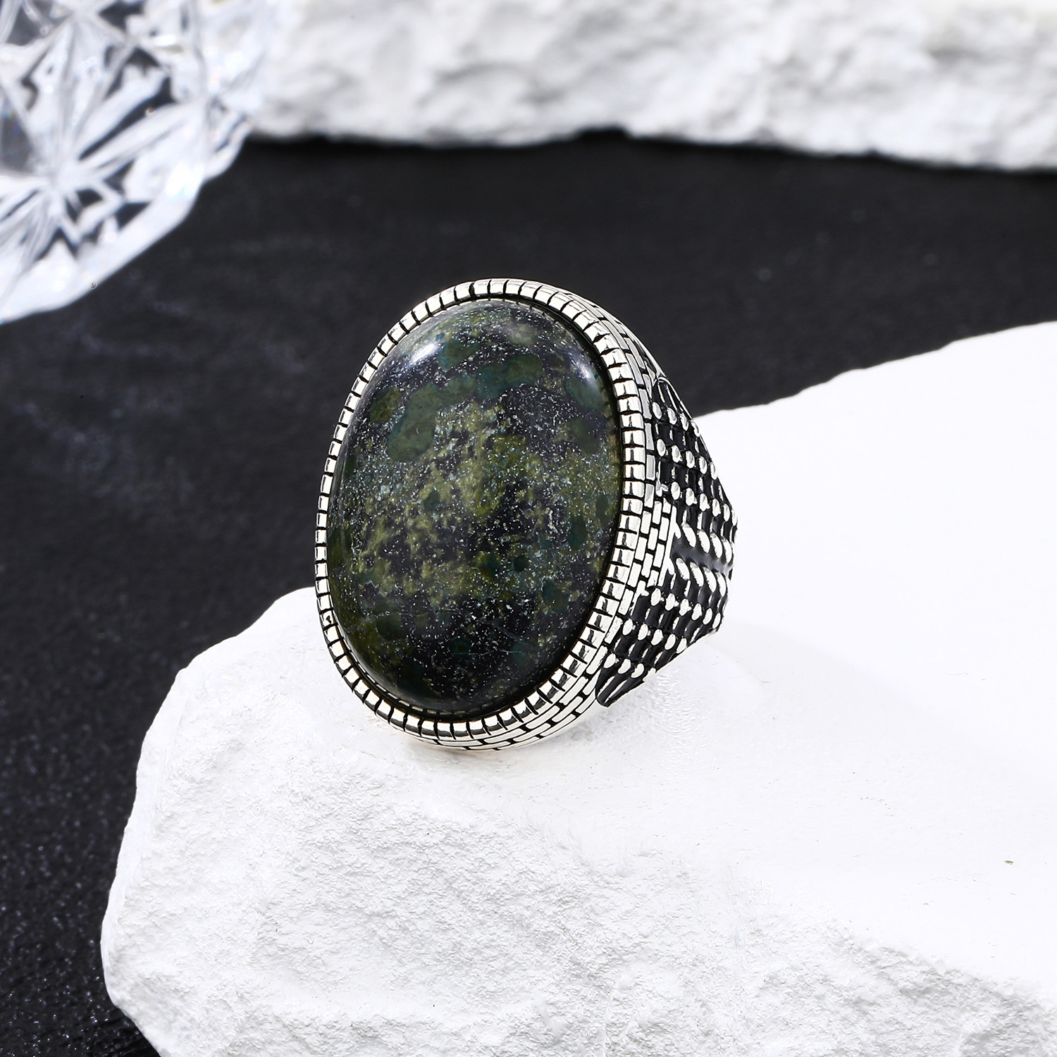 Simple Natural Stone Ring