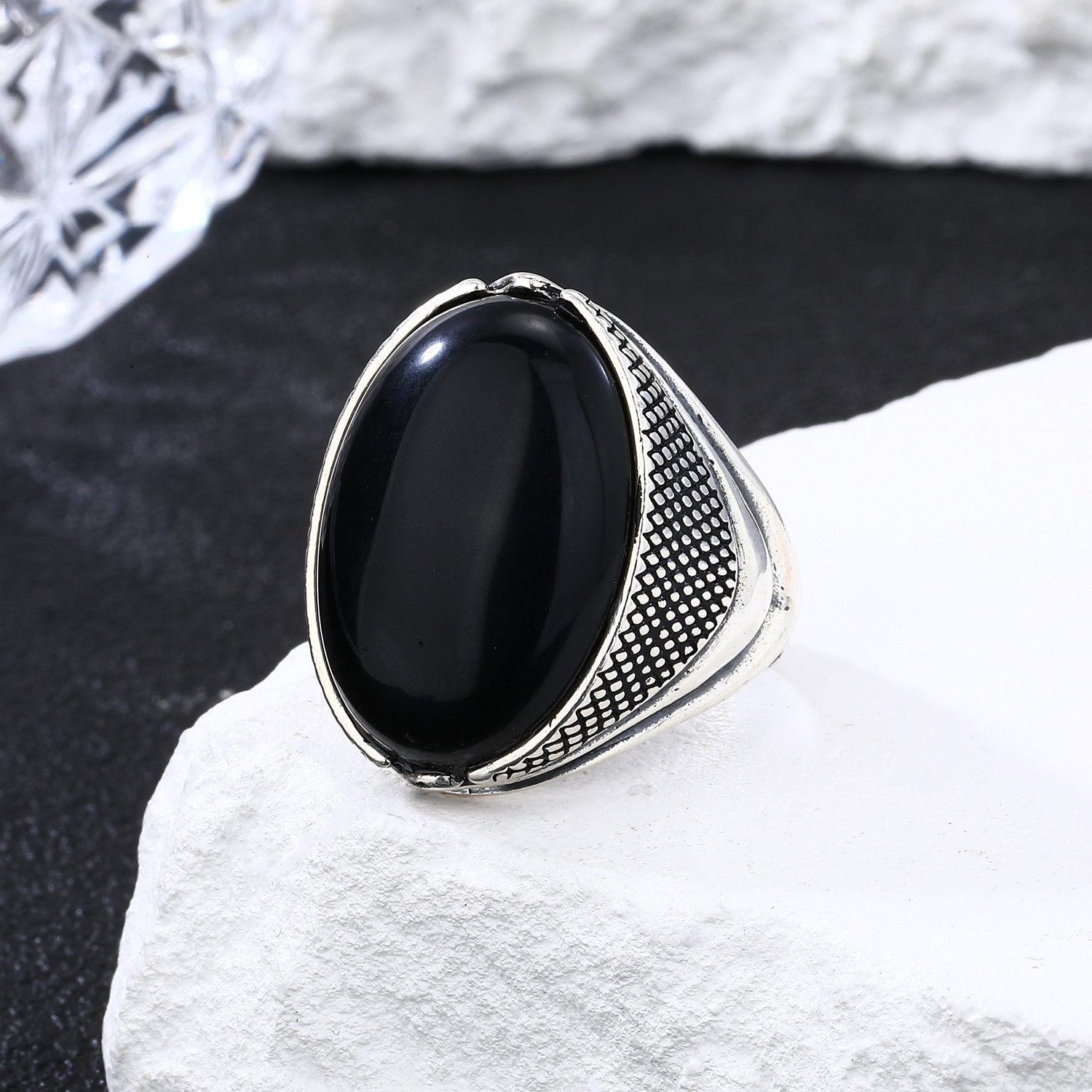 Simple Natural Stone Ring