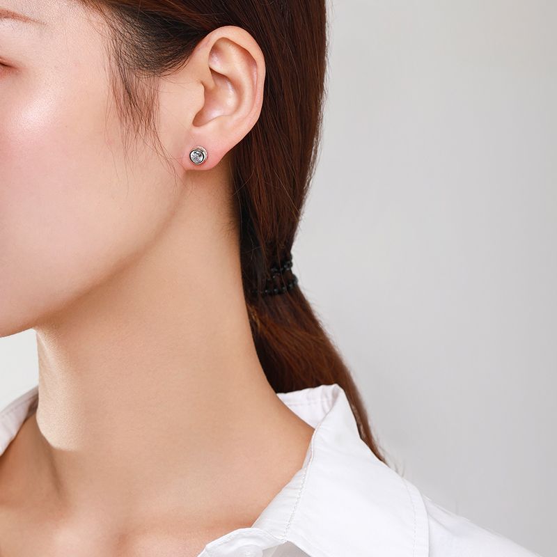 silver earrings