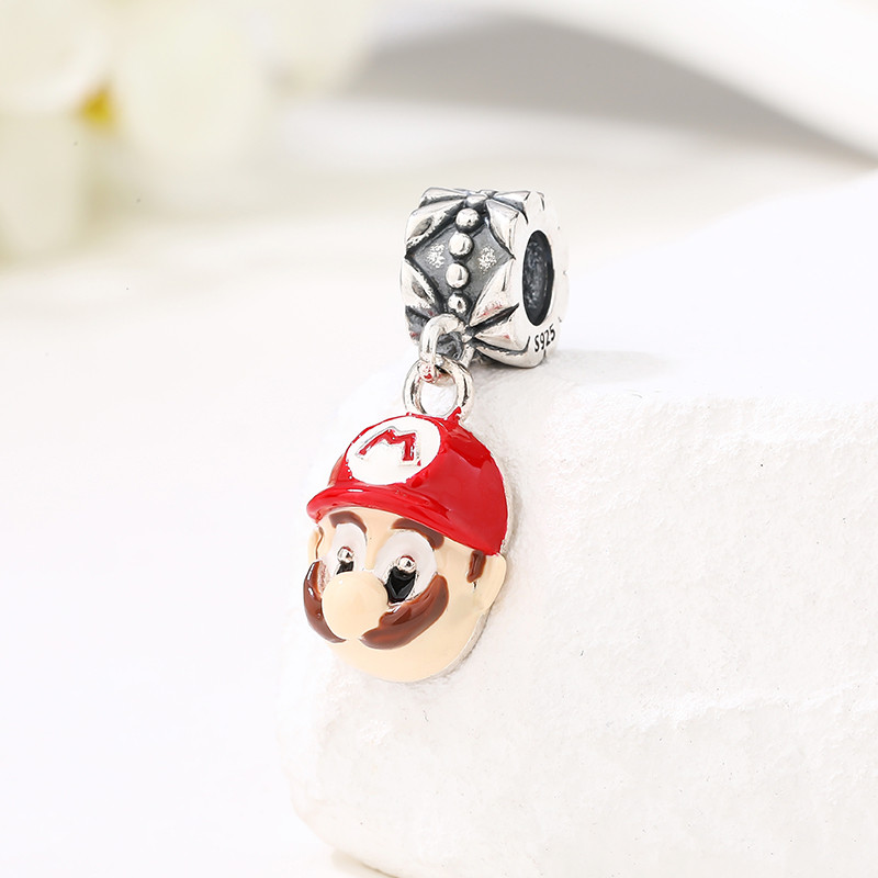 Mario Personalized Silver Pendant