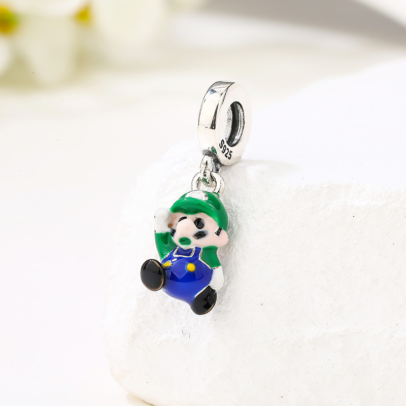 Mario Personalized Silver Pendant
