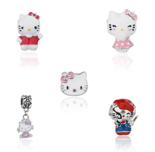 Hot Selling Hello Kitty Sterling Silver Pendant | Trendy Ins Style Fashion Pendant For Women