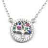 Wholesale Popular 925 Silver Tree of Life Necklace | Zircon Silver Necklace For Women