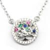 Wholesale Popular 925 Silver Tree of Life Necklace | Zircon Silver Necklace For Women